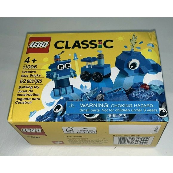 Lego Classic 11006 Creative Blue Bricks 52 pcs NEW Stocking Stuffer - Picture 1 of 4